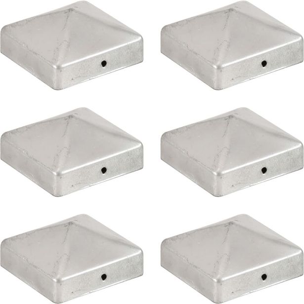 Tolpanhattu, 6kpl, galvanoitu, 71x71mm