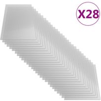Polykarbonaattilevyt, 28 kpl, 4 mm, 121x60 cm