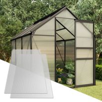 Polykarbonaattilevyt, 2 kpl, 4,5 mm, 150x65 cm