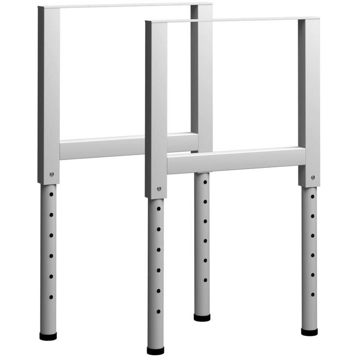Säädettävät työpöydän rungot 2kpl metalli 55x(69-95,5) cm_1