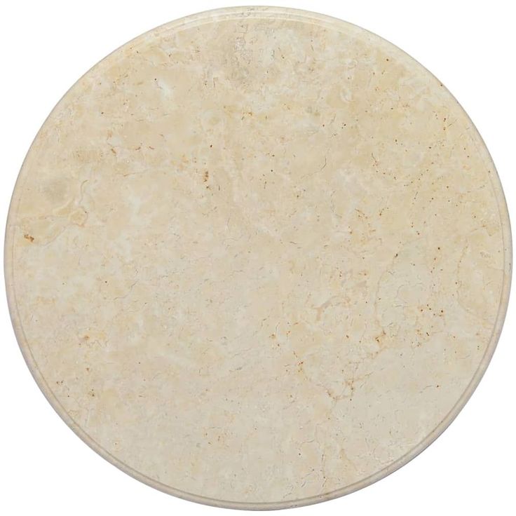 Pöytälevy, kerma, ø60x2,5 cm, marmori