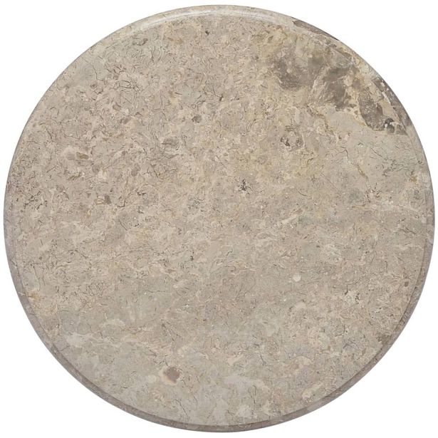 Pöytälevy, harmaa, ø60x2,5 cm, marmori