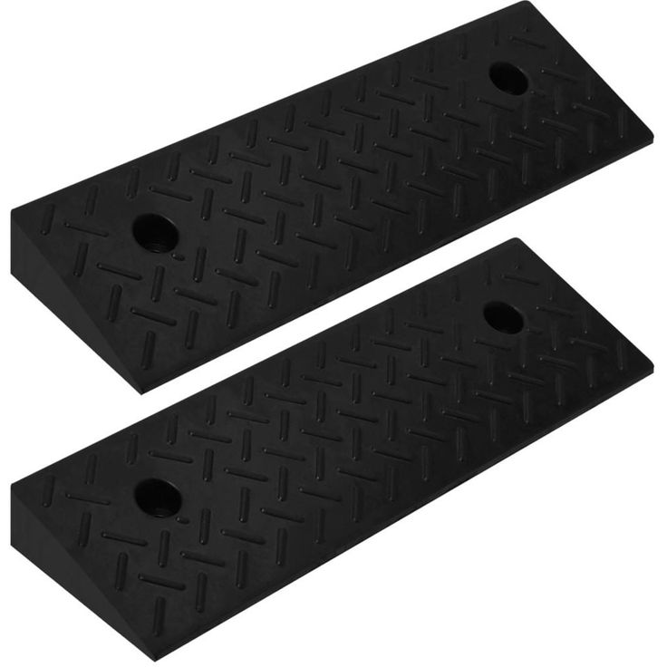 Jalkakäytävän ramppi fineprice, 2kpl, 50 x 17,5 x 5 cm, kumi