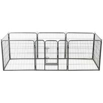 Pentuaitaus, 8 paneelia, 80x80cm, teräs, musta