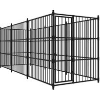 Koiratarha, 450x150x185cm, musta