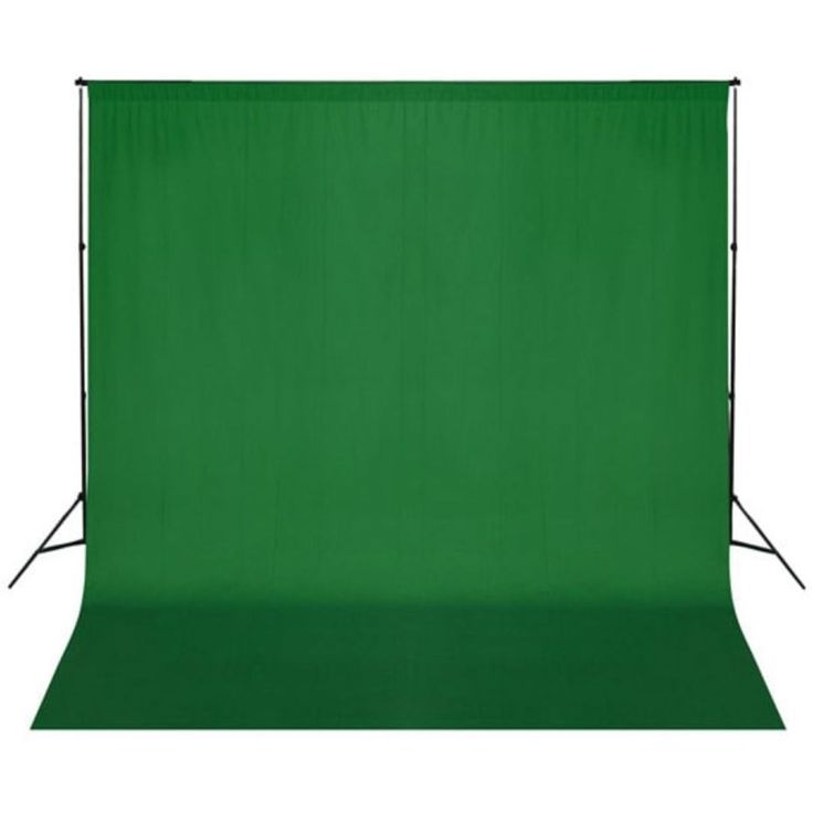 Taustakangas puuvilla, chromakey, 300x300 cm, vihreä