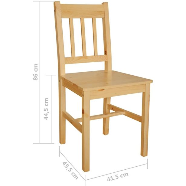 Ruokatuolit, 2 kpl, mänty
