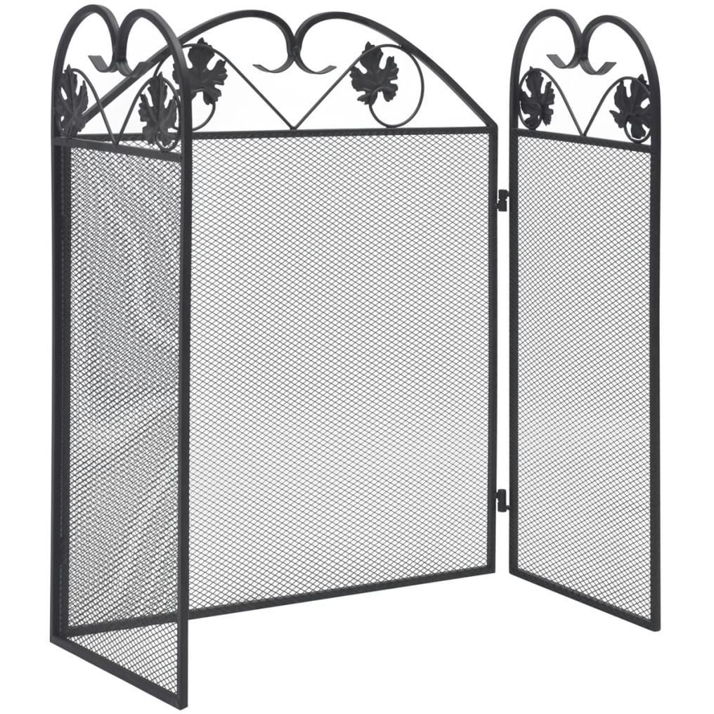 Takansuoja, 3-osainen, rauta, musta