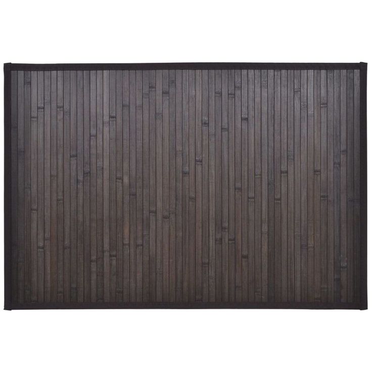 Kylpyhuoneen matto, 60x90cm, bambu, tummanruskea