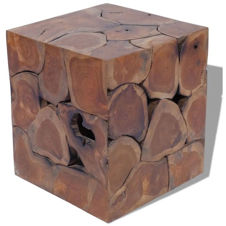 Jakkara täysi tiikki 40x40x45 cm_1