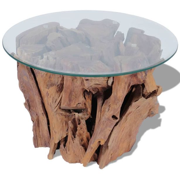 Sohvapöytä täysi tiikki ajopuu 60 cm_1