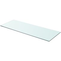 Hyllypaneeli kirkas lasi 80x30 cm