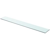 Hyllypaneeli kirkas lasi 90x12 cm