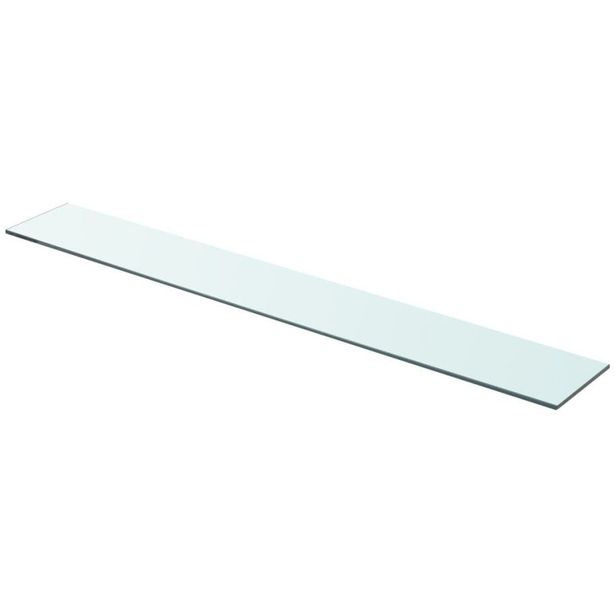 Hyllypaneeli kirkas lasi 90x12 cm_1