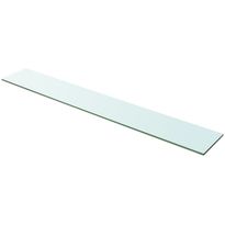 Hyllypaneeli kirkas lasi 100x15 cm