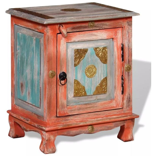 Yöpöytä täysi mangopuu oranssi_1