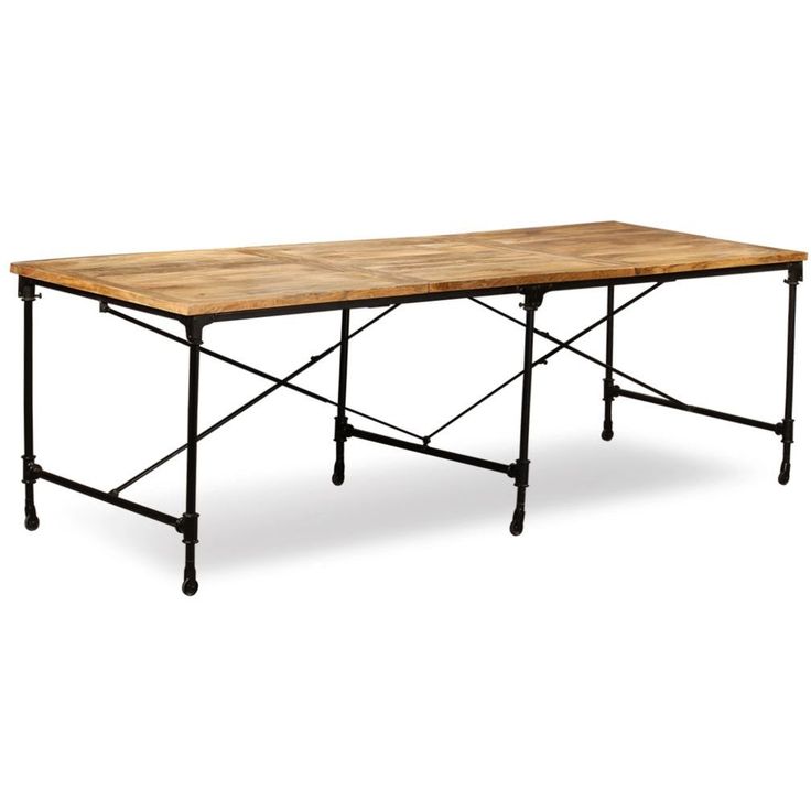 Ruokapöytä kiinteä mangopuu 240 cm_1