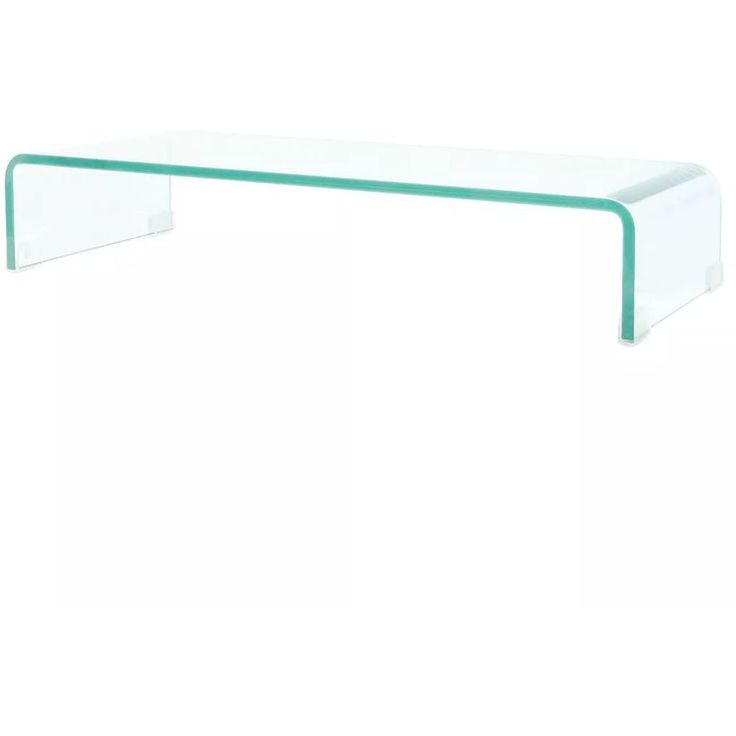 Tv-taso/näyttöteline kirkas lasi 70x30x13 cm_1
