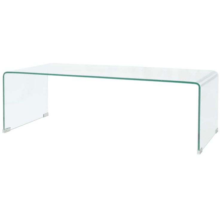 Sohvapöytä kirkas karkaistu lasi 100x48x33 cm_1