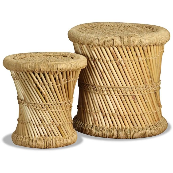Jakkarat 2 kpl bambu ja juutti_1