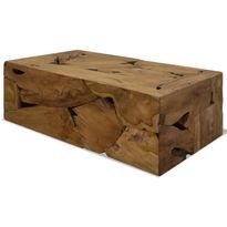 Sohvapöytä 90x50x35 cm aito tiikki ruskea