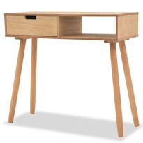 Sivupöytä täysi mänty 80x30x72 cm ruskea