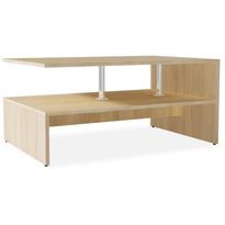 Kahvipöytä lastulevy 90x59x42 cm tammi