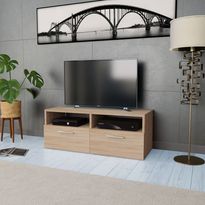 Tv-taso lastulevy 95x35x36 cm tammi