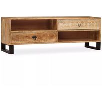 Tv-taso kiinteä mangopuu 120x30x40 cm