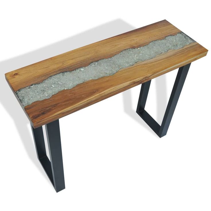 Sivupöytä 100x35x75 cm tiikki_1
