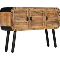 Senkki kiinteä mangopuu 120x30x76 cm