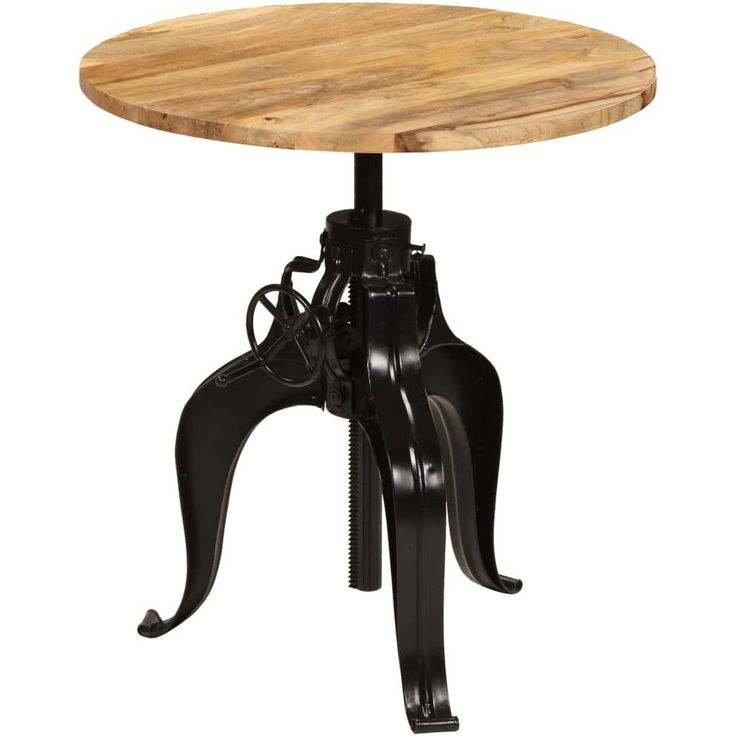 Baaripöytä kiinteä mangopuu 75x(76-110) cm_1