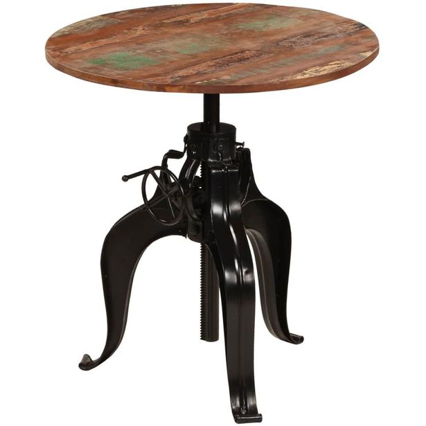 Baaripöytä kierrätetty puu 75x(76-110) cm_1