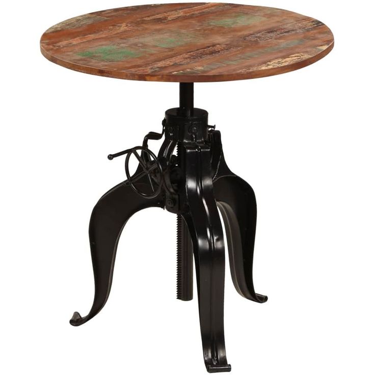 Baaripöytä kierrätetty puu 75x(76-110) cm_1