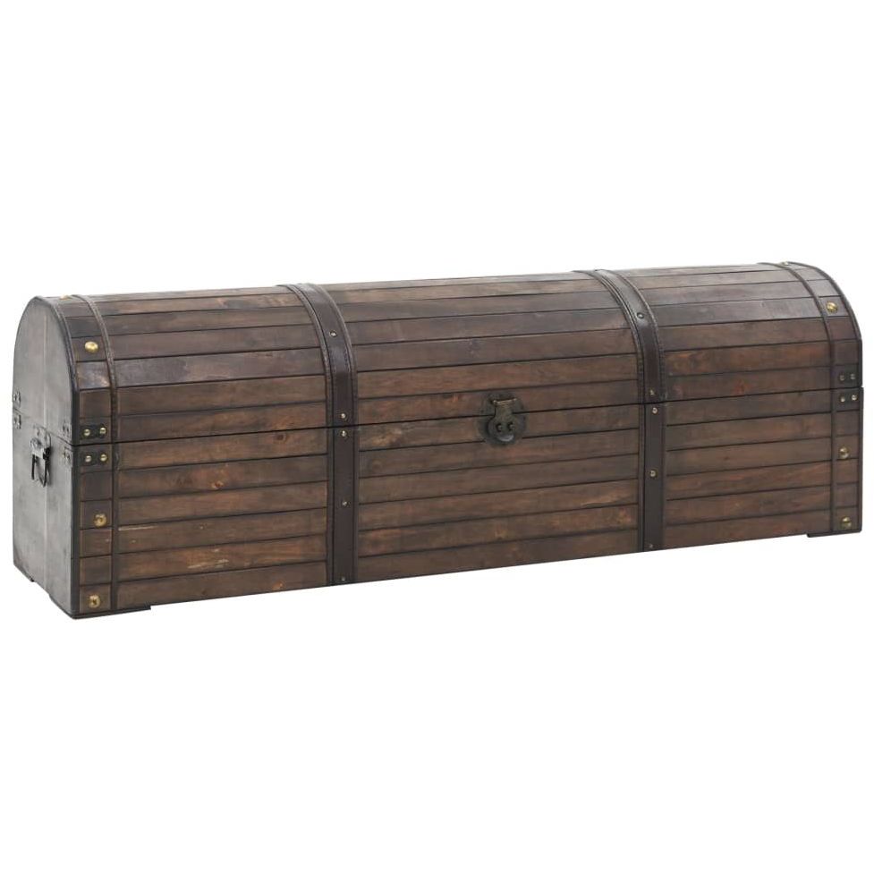 Säilytysarkku massiivipuu vintagetyyli 120x30x40 cm