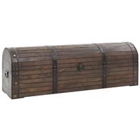 Säilytysarkku massiivipuu vintagetyyli 120x30x40 cm