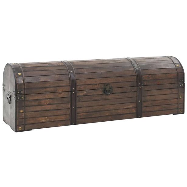 Säilytysarkku massiivipuu vintagetyyli 120x30x40 cm_1
