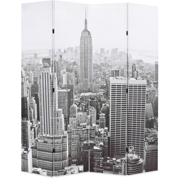 Taitettava tilanjakaja 160x170 cm new yorkin päivämaisema_1