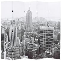 Taitettava tilanjakaja 200x170 cm new yorkin päivämaisema