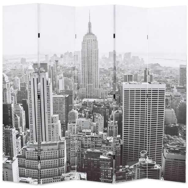 Taitettava tilanjakaja 200x170 cm new yorkin päivämaisema_1