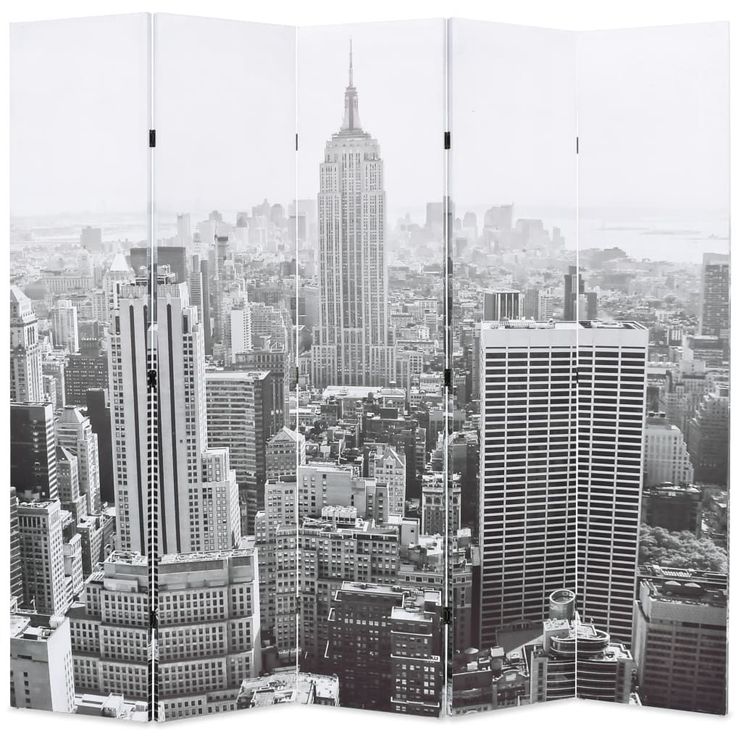 Taitettava tilanjakaja 200x170 cm new yorkin päivämaisema_1