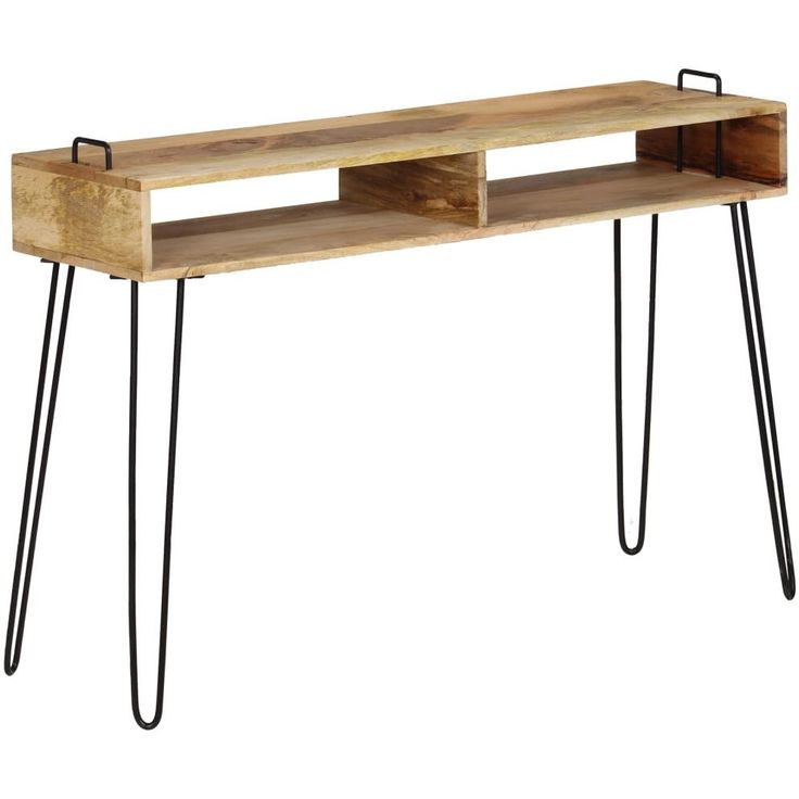 Konsolipöytä mangopuu 115x35x76 cm_1