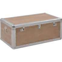 Säilytyslaatikko täysi kuusipuu 91x52x40 cm ruskea