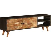 Tv-taso kiinteä mangopuu 140x30x45 cm