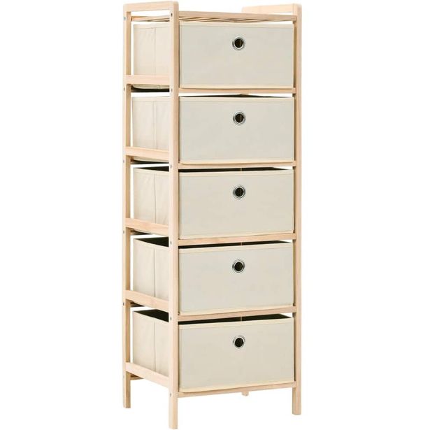 Säilytysteline 5 kangaskorilla setripuu beige_1