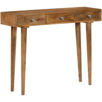 Konsolipöytä mangopuu 102x30x79 cm