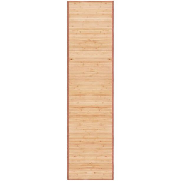 Bambumatto, 80x300cm, liukumaton pohja, ruskea