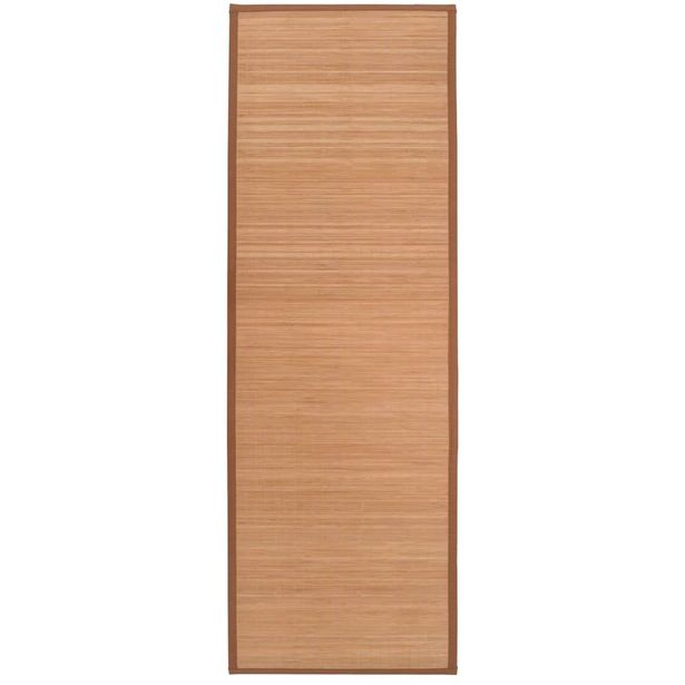 Joogamatto, bambu, 60x180cm, ruskea