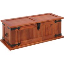 Arkkupöytä kiinteä akaasiapuu 60x25x22 cm
