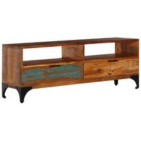 Tv-taso 118x35x45 cm kierrätetty puu